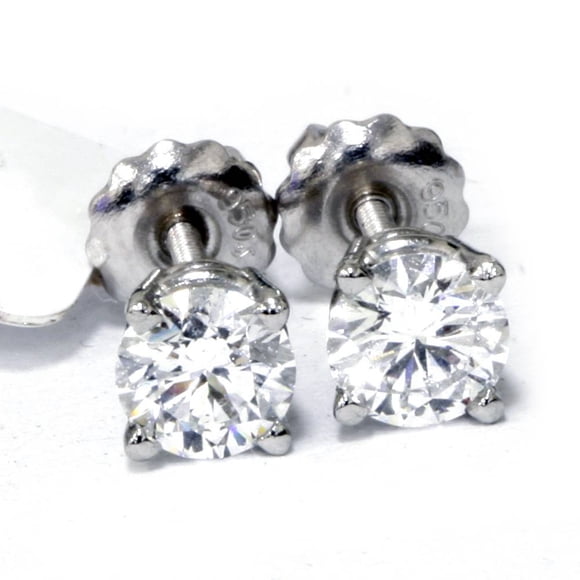 G/SI 14k White Gold 1 ct TDW Lab Created Eco Friendly Diamond Studs