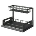 thumbnail image 2 of 2-Tier Under Sink Organizer Pull Out Basket Storage, 2 of 7