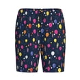 thumbnail image 4 of Wukai Colored Balloons Men’s Short Pajama Pants With Pockets Soft Sleep Pj Shorts for Men-, 4 of 6