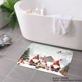 thumbnail image 2 of SPXUBZ Non-slip Flannel Floor Mat Christmas Gnomes Snow Scene for Bathroom Kitchen Bedroom Decor 16x24 inch, 2 of 4