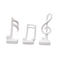 thumbnail image 2 of 3 Pcs Statues de Notes de Musique Modernes Sculpture Symbole Musical Artisanat Figurine en Résine Symbole Musical Ornement pour Maison Étagère Table Blanc, 2 of 7