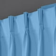 thumbnail image 2 of Homi Drapes Double Pinch Pleated Blackout Curtains Thermal Insulated Room Darkening Drapes for Bedroom/Livingroom Along with 2 Panels,Tiebacks,Hooks (Aqua Blue, 26"x84"), 2 of 5