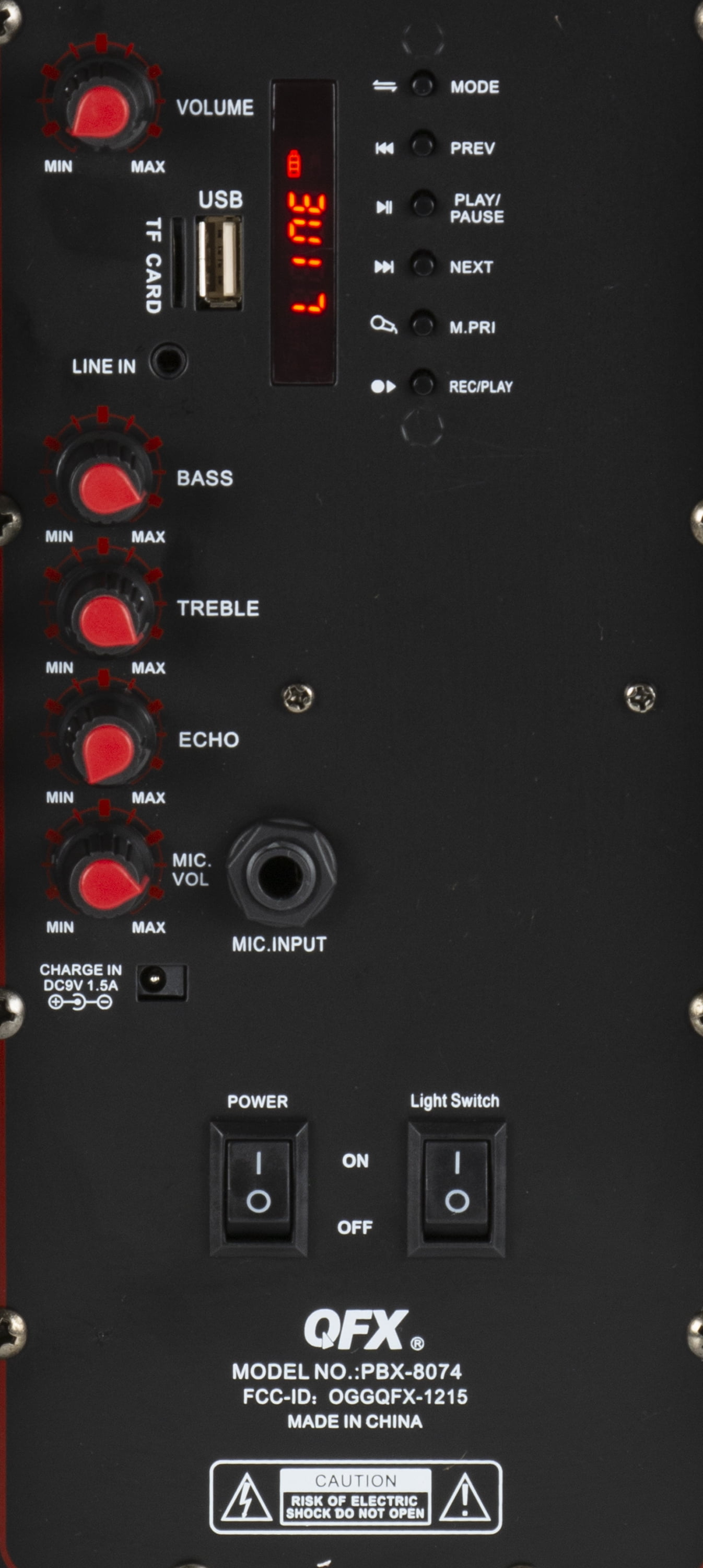 qfx 8 portable party speaker