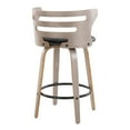 thumbnail image 6 of LumiSource Grey Cosini 26" Fixed-Height Counter Stool - Set of 2, 6 of 6
