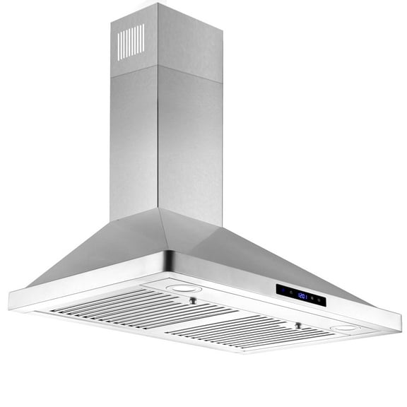 Joeaonz 30-Inch Chimney Hood with Steel Ventilation, LED Lighting, 700 CFM