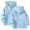 Light Blue, variant on Women's Zip Up Hoodie Heart Print Long Sleeve Sweatshirt Spring Fall Winter Comfortable Fashionable And Versatile Pullover For Daily Wear