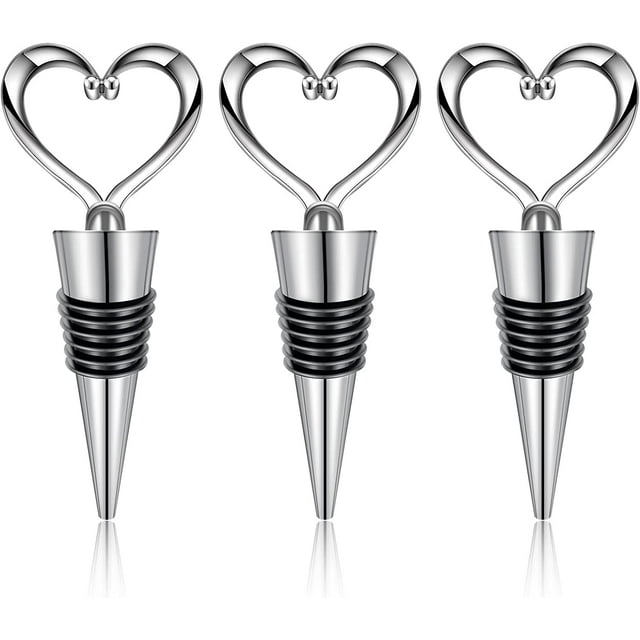 2 tapones de vino de cristal, tapones decorativos para botellas, tapones reutilizables de primera calidad para vino, fabricados con aleación de zinc y silicona, sellador para botellas de licor