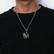 thumbnail image 2 of EeaseMX Collar de acero de titanio para hombre, colgante de corazón a la moda, con forma de órgano humano, joyería para adultos (plata 1168, tamaño grande, cadena cuadrada de 4 x 60 cm), 2 of 7