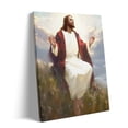 thumbnail image 2 of P&L Art Framed Canvas Wall Art - 8"x10" Warm Open-Armed Jesus in Grassy Field - Cozy Faith-Focused Decor for Prayer Nook/Desk Shelf, 2 of 9