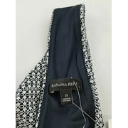 new BANANA REPUBLIC women dress 782578 white black navy 8 MSRP $138