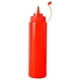 thumbnail image 1 of Botella exprimible de plástico para kétchup, mostaza, vinagre, salsa, rojo, 480 ml, 1 of 9