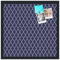 thumbnail image 2 of PinPix 20x20 Custom Cork Bulletin Board Quatrefoil Navy Poster Board Has a Fabric Style Canvas Finish, Framed in Quatrefoil Navy, by ArtToFrames (PinPix-285), 2 of 6