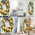 thumbnail image 6 of Lemon Bow Fabric Shower Curtain Flowers Plaid Washable Shower Curtains for Bathroom, Waterproof Bath Curtain with Hooks Home Decor 36x72in, 6 of 8