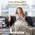 thumbnail image 3 of Lukasa Heated Blanket Electric Throw - Flannel / Sherpa Reversible Fast Heating Blanket with 3 Heating, 3 of 5