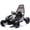 Black+Polypropylene, variant on HMYG 24V 400W Electric Ride on Toy,Crazy Go Cart,Drift Car W/Protective Roll Cage,EVA Front Tires,Rear Suspension,5-7.5 MPH,5-Point Safety Harness,Fast-Paced Drift Mode,Music,Bluetooth for 6-12