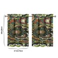 thumbnail image 4 of Paisley Design Kitchen Curtains - Vintage Tier Cafe Curtains for Bathroom Living RV Rod Pocket Window Drapes 36 Inch 2 Panels Set 28"x36" Window Treatment Tiers, 4 of 4