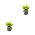 thumbnail image 3 of Redempat Plastic Easy To Clean Artificial Succulent Realistic Appearance Long-lasting Durability Eco-friendly yellow rose 2Set, 3 of 6
