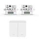 thumbnail image 1 of RF 433Mhz Relay Receiver with 1x 2Gang Panel Switch, 1 of 5