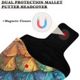 thumbnail image 3 of Haosy Dragon Scales and Water Droplets Golf Mallet Putter Cover Strong Magnetic Leather Golf Club Headcover Closure, 3 of 7