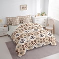 thumbnail image 3 of Manfei Western Retro Aztec Bedding Comforter Set 7 Pieces, Bohemian Hippie Geometric Full Bedding Set, Teens Kids Adult Reversible Fitted Sheet Flat Sheet, Ultra Soft Home Decor, 3 of 7