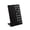 Black, variant on Magnetic Slotted Metal Memo Board with 3 Hooks – Freestanding Desktop Pegboard, Matte Purple L-Shaped Display Organizer for Office, Study, Vanity Table Decor