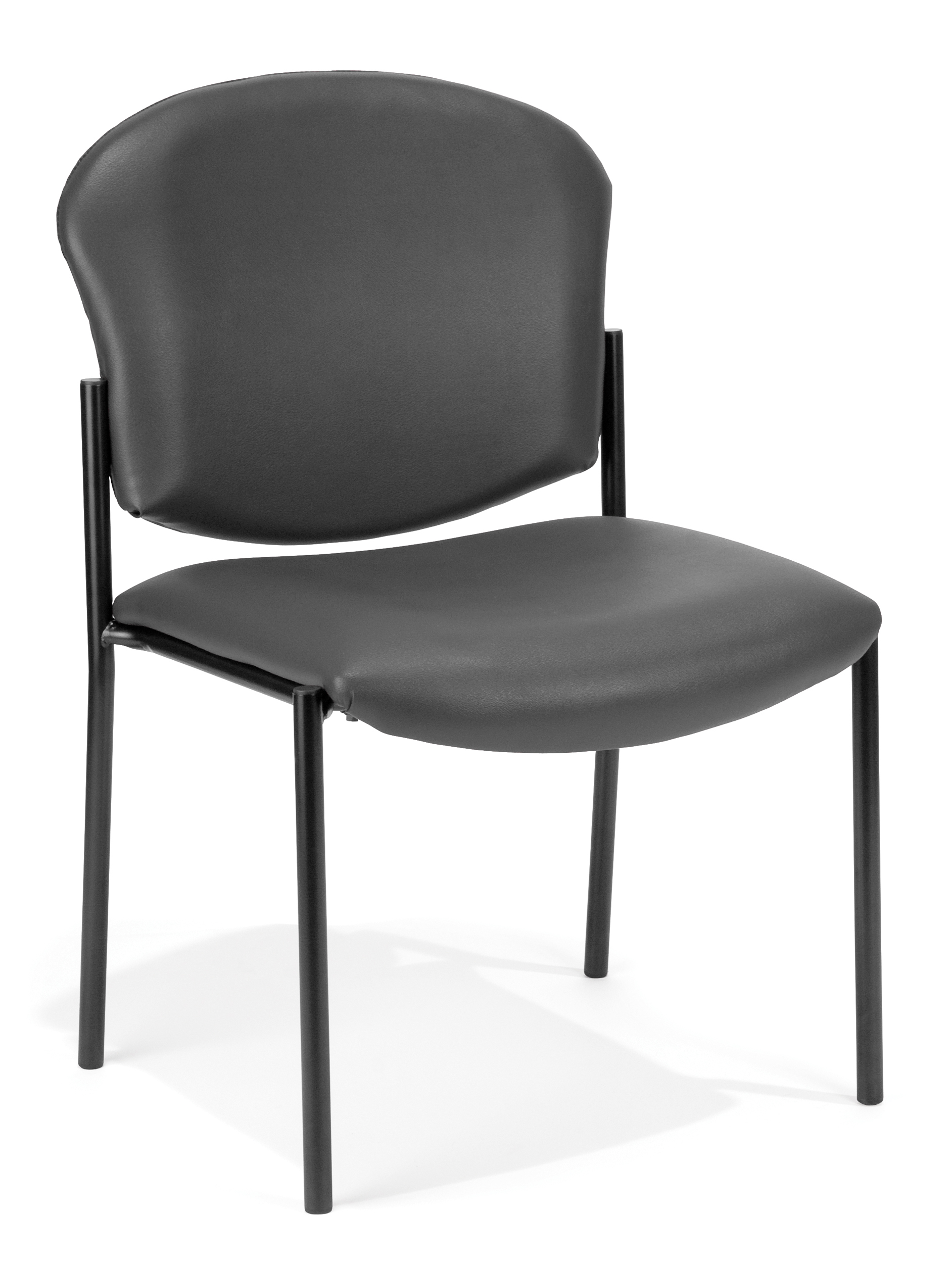 OFM Manor Series Armless Guest and Reception Chair, AntiMicrobial/AntiBacterial Vinyl, in