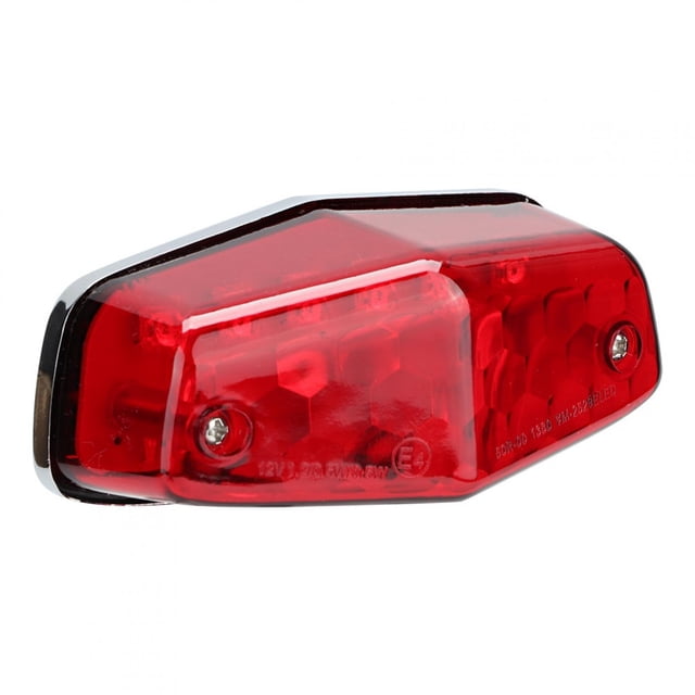 LED Taillight, Motorcycle Rear Lamp 3 Wire LED+ABS Replacement For For Motorbike Red Lens,Smoky Lens