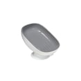 thumbnail image 2 of Tribuna Jabonera de plástico gris con desagüe, portátil, con sistema de autodrenaje, para baño, ducha, cocina y hogar (1 pieza). Rkxzt, 2 of 7