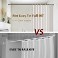 thumbnail image 4 of Gold Shower Curtain Rods - - Spring Tension Shower Rods for Bathroom Adjustable No Drilling No Rust Stainless Steel, 4 of 6
