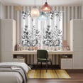 thumbnail image 4 of Grey Eucalyptus Leaves Kitchen Curtains Window Panels, Watercolor Spring Summer Botanical Insulated Window Treatment Curtain, Grommet Curtains for Bedroom/Living Room/Bathroom, 2 Piece 42"Wx63"L, 4 of 8