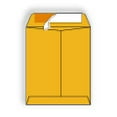 thumbnail image 1 of Roptex® Brown Kraft Catalog Envelope, 10" x 13", w Kwik-Tak® Peel and Seal, (SFI Certified), 28 lb, Vellum Finish, Center Seam, No Window, Flap Down - Box of 500 Envelopes, 1 of 1
