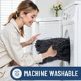 thumbnail image 5 of Simmore Bathroom Rugs, Ultra Absorbent Chenille Bath Mat, Non Slip Machine Washable Bath Rugs for Tub, Shower Floor, 24x16, Dark Grey, 5 of 6