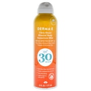 Derma-E Ultra Sheer Mineral Body Sunscreen Mist SPF 30 For Unisex 6 oz Sunscreen
