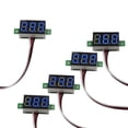 thumbnail image 4 of 5x Mini DC 0-30V Blue LED 3-Digital Display Voltage Voltmeter Panel Calibratable, 4 of 11