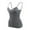 Dark Gray, variant on Women's Shelf Bra Camisole with Adjustable Spaghetti Straps for Basic Layering and Comfort