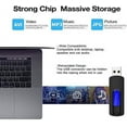 thumbnail image 4 of SHILIU-5Pack 32GB USB Flash Drive USB Stick USB 2.0 Memory Stick Slide Retractable Thumb Drive 32G USB Drive USB Key for Data Storage (Black Red Blue Green Purple), 4 of 4