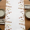 thumbnail image 5 of Table Runners 70 Inches Long Dress Scarves, Orange Brown Eucalyptus Farmhouse Coffee/Dining/Kitchen Table Decor, Holiday Table Runner, Watercolor Spring Weeping Botanical 13x70 Inch, 5 of 9