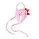 thumbnail image 1 of Tocado de pesca para gatos, juguete interactivo, suave, bonito sombrero, juguete rompecabezas para gatitos con colgante reemplazable, dinosaurio rosa, 1 of 5