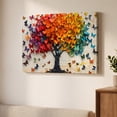 thumbnail image 5 of PORMIPONE Butterfly Tree Wall Art, 12x16in Gallery Wrapped Canvas, Colorful Butterfly Painting, Textured Nature Wall Decor for Living Room Bedroom, 5 of 5