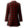 thumbnail image 4 of Plaid Blazer Jackets for Women,Womens Casual Blazers Open Front Long Sleeve Lapel Collar Work Office Jacket,Blazers, 4 of 4