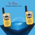 thumbnail image 4 of Walkie Talkies de 2 piezas para niños, Radio electrónica portátil de 0,5 W, interfono de voz con pantalla LCD para exteriores, juguete para regalo de cumpleaños, 4 of 4