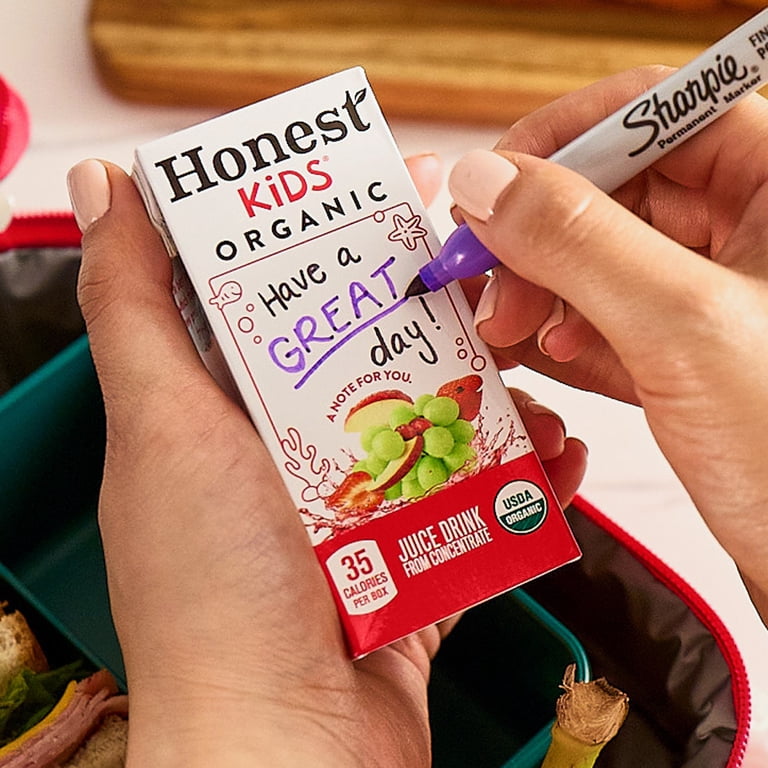 Honest Kids Organic Super Fruit Punch Juice, 6 fl oz, 8 Pack, Low