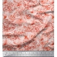 thumbnail image 1 of Soimoi Pink Cotton Poplin Fabric Floral Fabric Prints by Yard 42 Inch Wide, 1 of 1