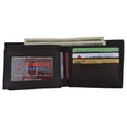thumbnail image 4 of Swiss Marshall Premium Leather Men's Bifold Fixed ID Flap Card Holder Wallet, 4 of 36