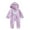 Purple, variant on breaise Baby Boy Girl Fleece Snowsuit Kids Onesie Infant Long Sleeve Bodysuit Romper Winter Warm Clothes Coat Infant Jumpsuit Toddler Outfit