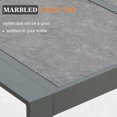 thumbnail image 2 of Outdoor Aluminum Patio Coffee Table with Tempered Glass, 2 of 7