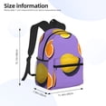 thumbnail image 4 of Easygdp Yellow Lemon And Orange Casual Laptop Backpack, Large Capacity Schoolpack for School, Travel, Business, 4 of 8