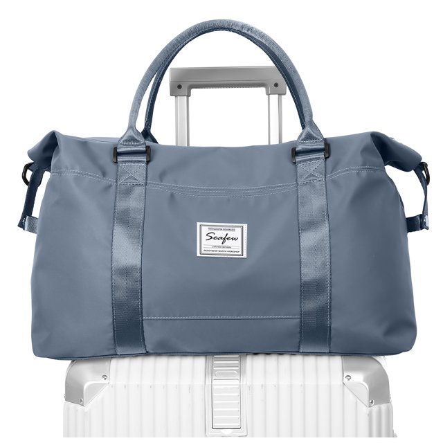 Sac de Voyage pour Femmes, Sac de Sport avec Poche Humide Bagage à Main pour la Nuit et la Fin de Semaine, Sac d'Hôpital Imperméable pour Accouchement Bleu Royal