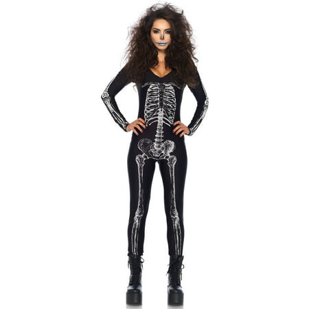 X-Ray Skeleton Catsuit with Zipper Back
