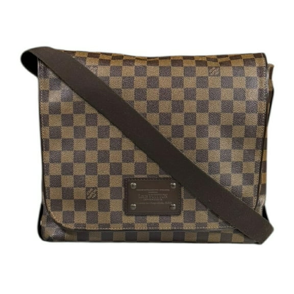 Pre-Owned Louis Vuitton Brooklyn MM Damier Shoulder Bag Canvas N51211 Brown Unisex... (Good)